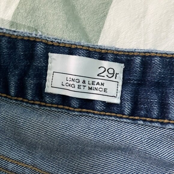 Gap Jeans Womens 29 Long & Lean Upcycled Patchwork Handmade Denim - Picture 5 of 10